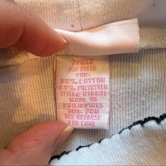 Vintage Bonnie Baby Frog Dress Set Size 24M Plaid Bow Preppy Mock Turtleneck - Picture 10 of 16